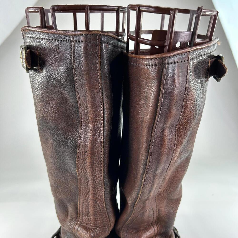 FRYE Veronica Slouch Women's Tall Boot US 7.5 B Leather Engineer Moto Boots - Picture 10 of 14